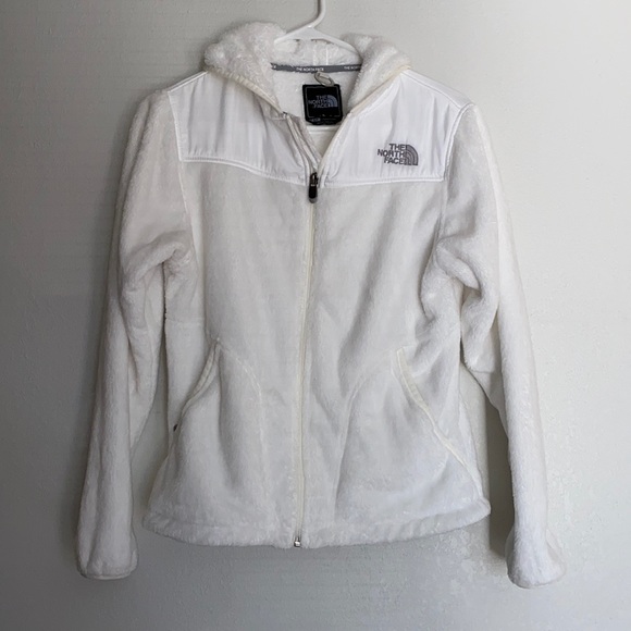 North Face Women’s White Zip Up, Size Small - Picture 1 of 7